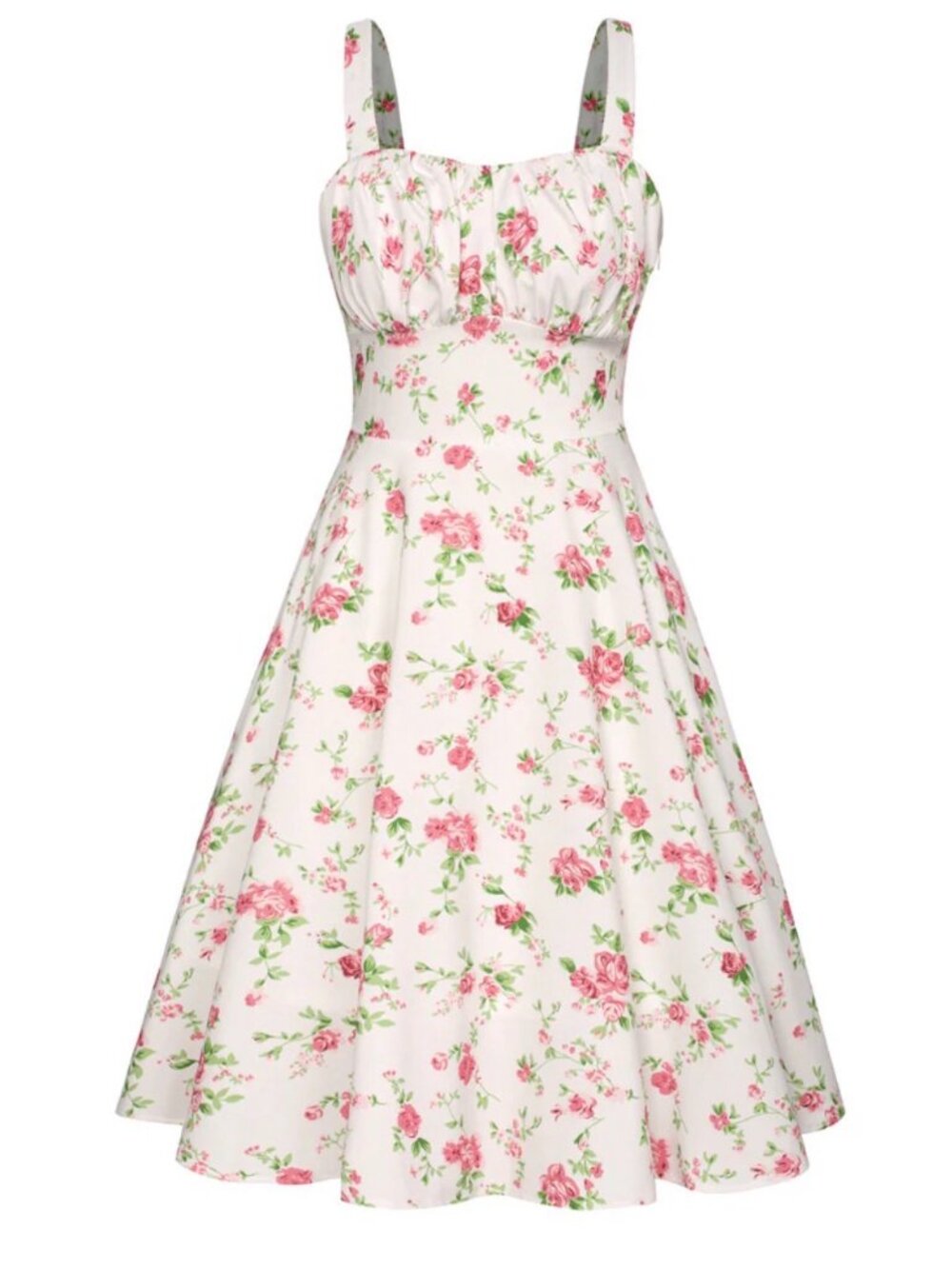 Belle Poque - M - Floral Summer Sun Dress for Women
